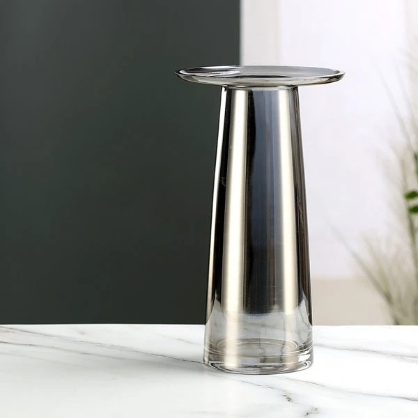 Flat Simple Glass Vase